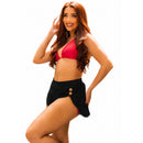 SHORTS CREP PIPOCA COM COES DE CACHARREL ADULTO REF: 017
